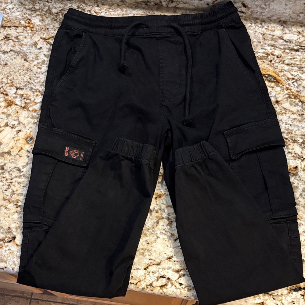 Zara Black Elastic Waist Pants